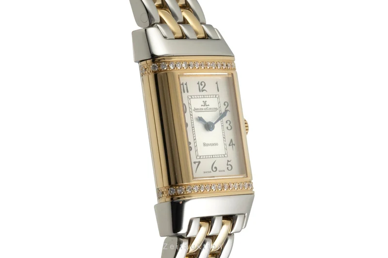 Jaeger LeCoultre Reverso steel / gold quartz women's watch Q2655120, 265.5.08 [2603483]