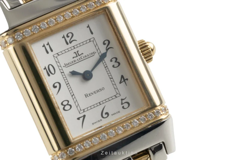 Jaeger LeCoultre Reverso steel / gold quartz women's watch Q2655120, 265.5.08 [2603483]