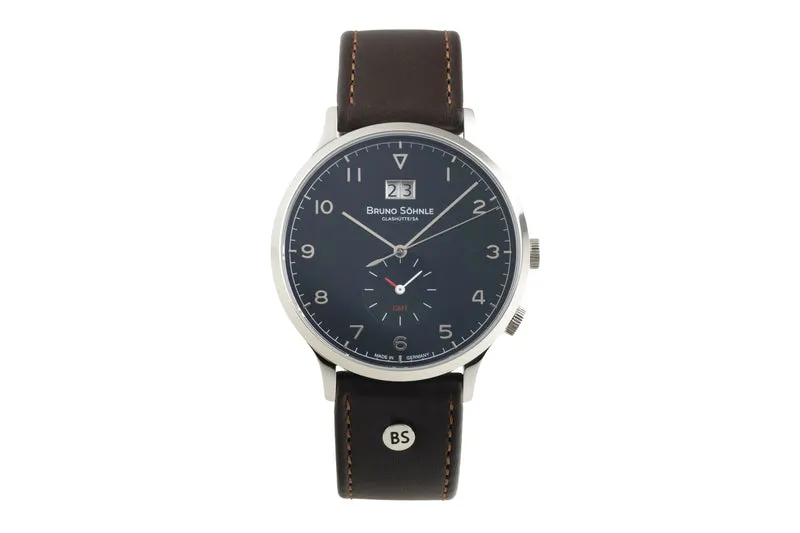 Bruno Söhnle Glashütte Brunello GMT steel quartz men's watch 17-13239-321 [2604141]