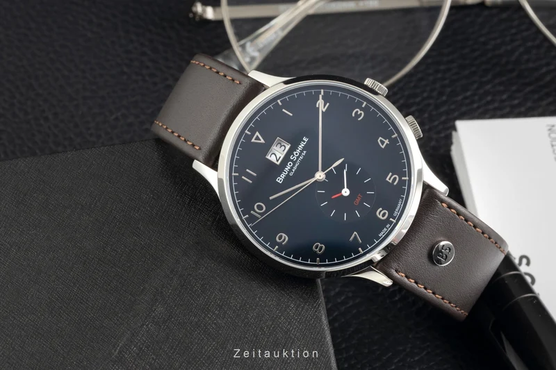Bruno Söhnle Glashütte Brunello GMT steel quartz men's watch 17-13239-321 [2604141]