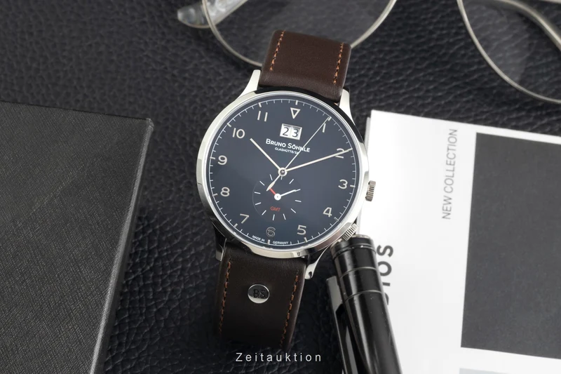 Bruno Söhnle Glashütte Brunello GMT steel quartz men's watch 17-13239-321 [2604141]