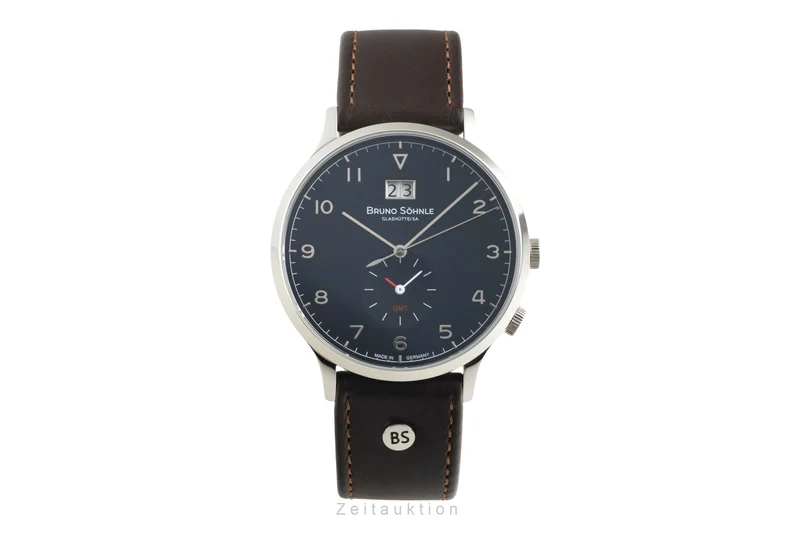 Bruno Söhnle Glashütte Brunello GMT steel quartz men's watch 17-13239-321 [2604141]
