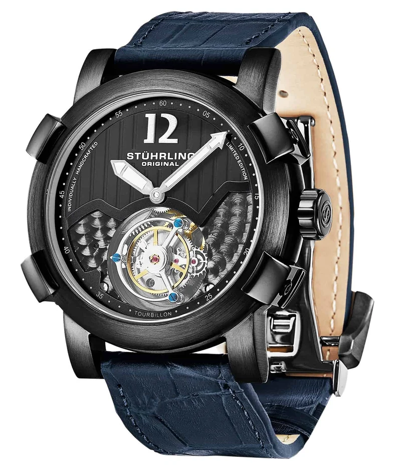 Stührling Devilray Tourbillon 407AL Hand-wind 44mm