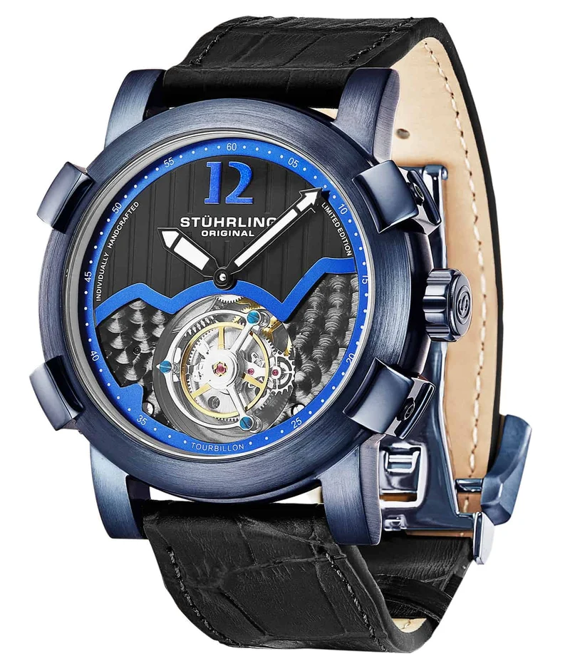 Stührling Devilray Tourbillon 407AL Hand-wind 44mm