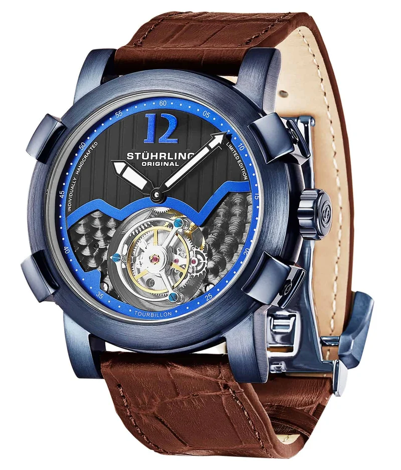 Stührling Devilray Tourbillon 407AL Hand-wind 44mm