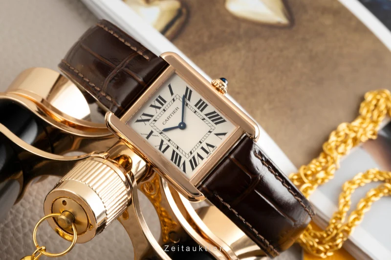 Cartier Tank 18 ct red gold quartz women's watch W5200024 LP: 5950EUR [2603975]