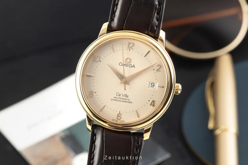Omega De Ville 18 ct gold automatic men's watch 4612.30.02 [2603223]