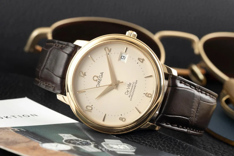 Omega De Ville 18 ct gold automatic men's watch 4612.30.02 [2603223]