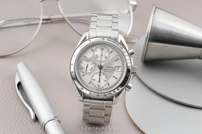 Omega Speedmaster Date chronograph steel automatic men's watch 3513.30.00 LP: 6100EUR [2603014]