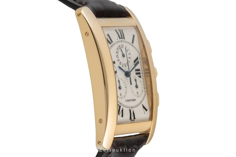 Cartier Tank Américaine chronograph 18 ct gold quartz men's watch W2601156 [2603835]