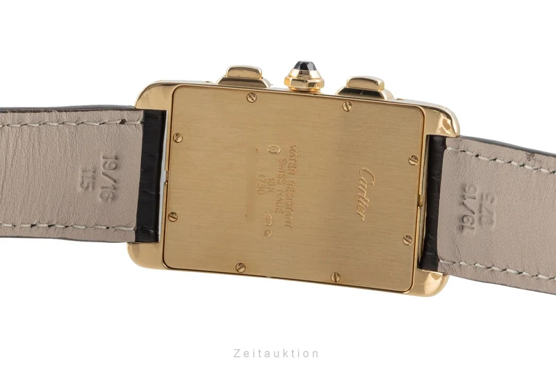 Cartier Tank Américaine chronograph 18 ct gold quartz men's watch W2601156 [2603835]