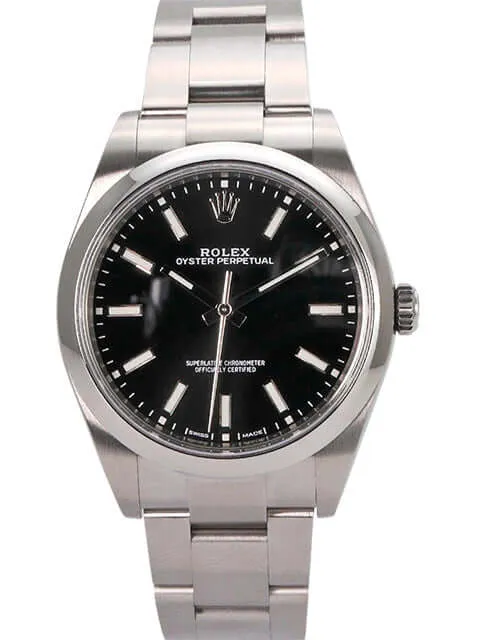 Rolex Oyster Perpetual 39 Schwarz 114300