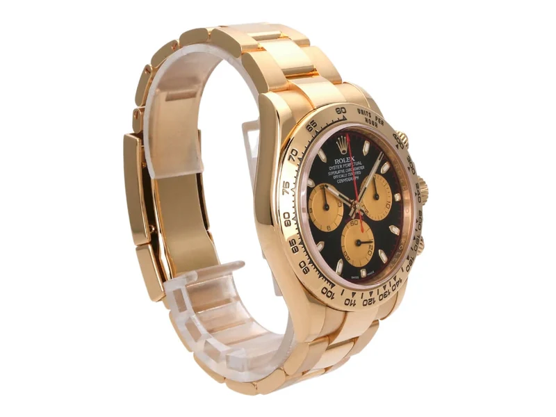 Rolex Cosmograph Daytona Gelbgold 116508 Schwarz Champagner