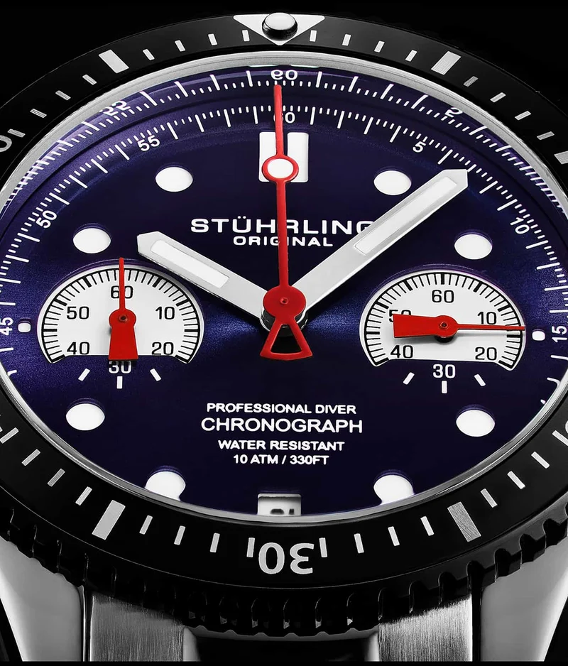 Stührling Velocity 4016 Quartz 42mm Chronograph