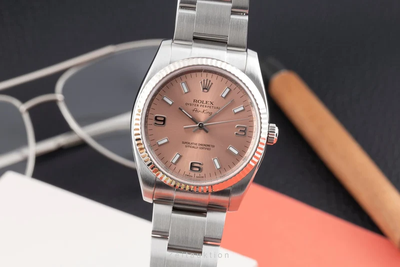 Rolex Air King steel / white gold automatic men's watch 114234 [2603777]