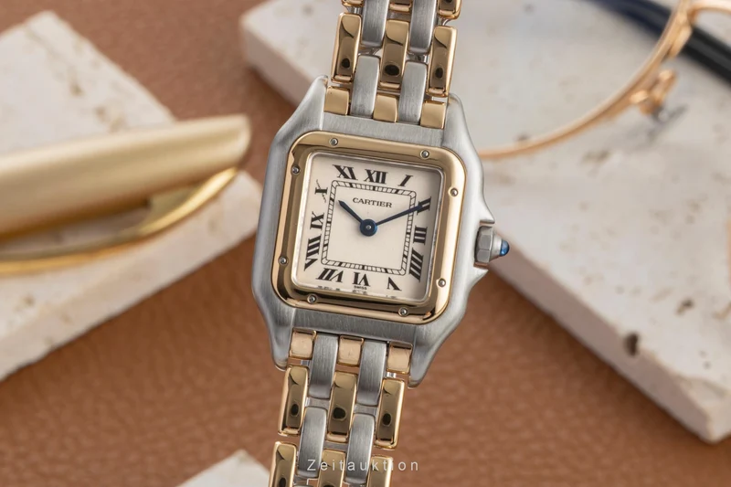 Cartier Panthere steel / gold quartz women's watch 166921 [2603592]
