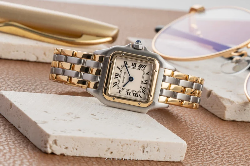 Cartier Panthere steel / gold quartz women's watch 166921 [2603592]