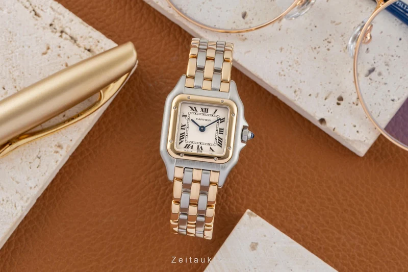 Cartier Panthere steel / gold quartz women's watch 166921 [2603592]
