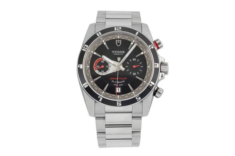 Tudor Grantour chronograph steel automatic men's watch 20550N [2603229]