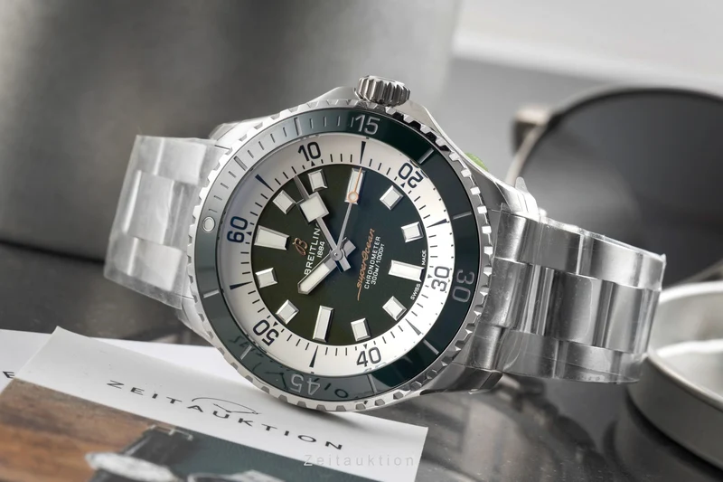 Breitling Superocean steel automatic men's watch A17376A31L1A1 LP: 5750EUR [2603715]
