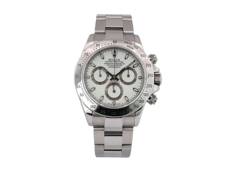 Rolex Daytona Edelstahl 116520 Weiß