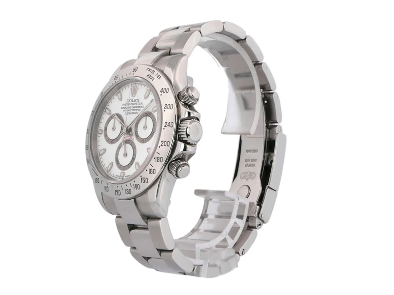 Rolex Daytona Edelstahl 116520 Weiß