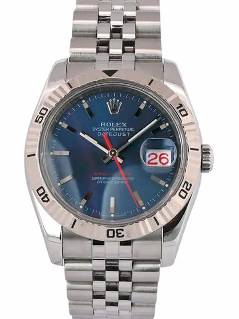 Rolex Datejust 36 Turn-O-Graph 116264 Blau Jubile-Band