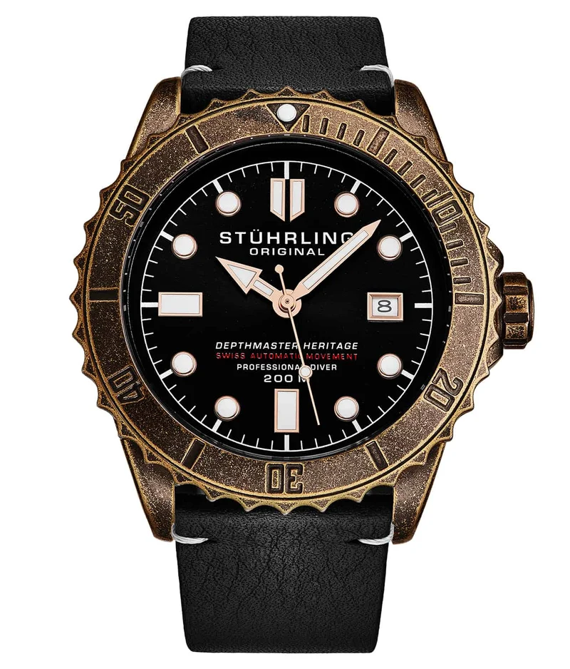 Stührling Swiss Automatic Depthmaster Heritage 1003L 44MM Diver