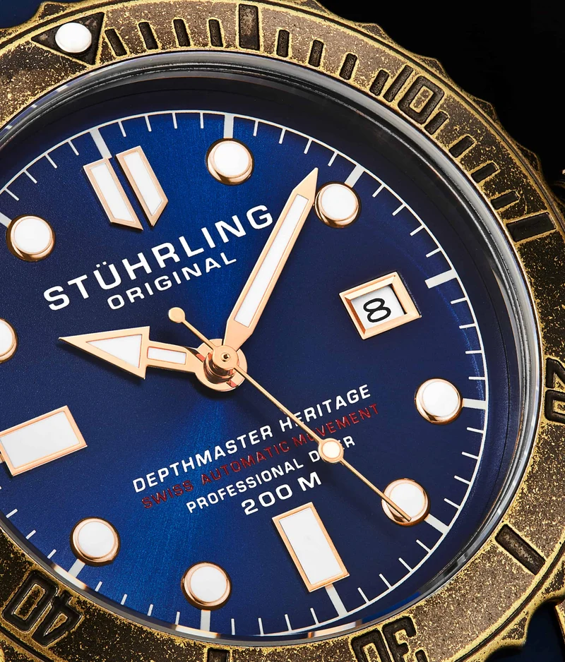 Stührling Swiss Automatic Depthmaster Heritage 1003L 44MM Diver