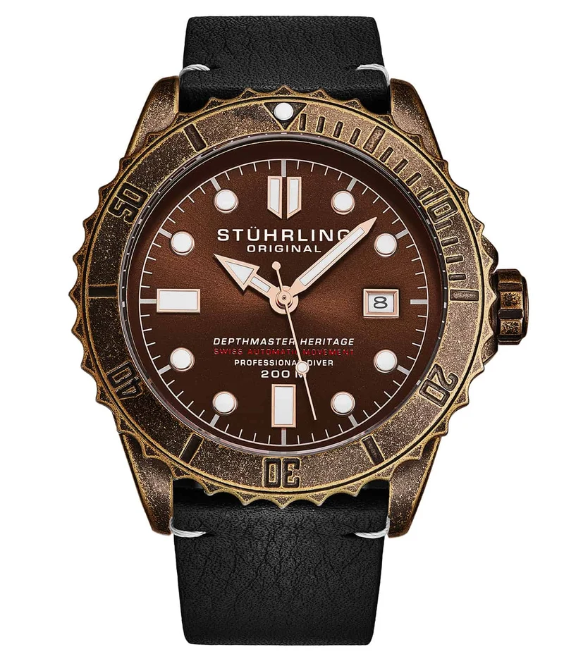 Stührling Swiss Automatic Depthmaster Heritage 1003L 44MM Diver