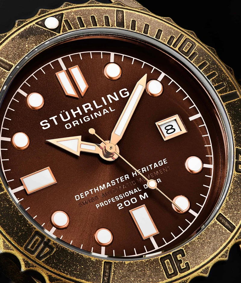 Stührling Swiss Automatic Depthmaster Heritage 1003L 44MM Diver