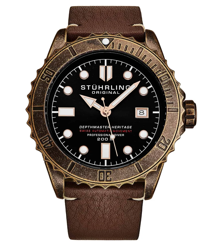 Stührling Swiss Automatic Depthmaster Heritage 1003L 44MM Diver
