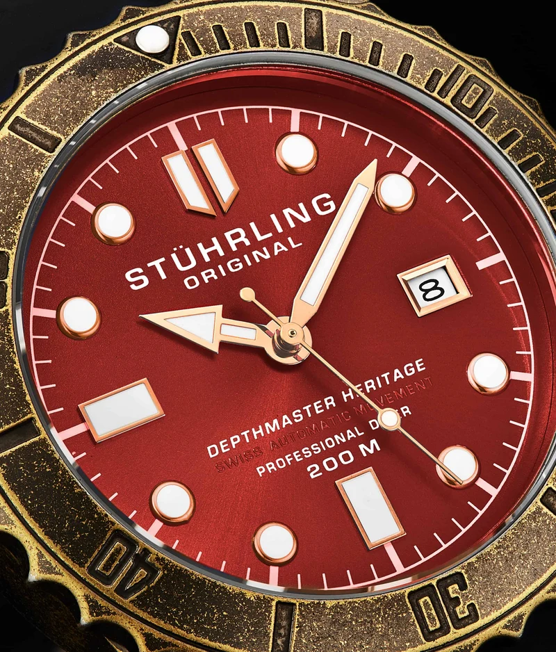 Stührling Swiss Automatic Depthmaster Heritage 1003L 44MM Diver