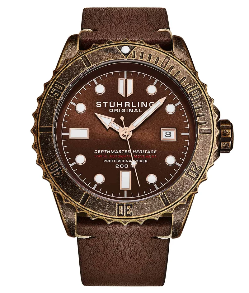 Stührling Swiss Automatic Depthmaster Heritage 1003L 44MM Diver