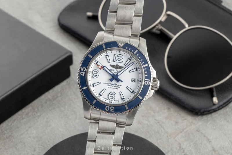 Breitling Superocean steel automatic men's watch A17366 LP: 5750EUR [2603954]