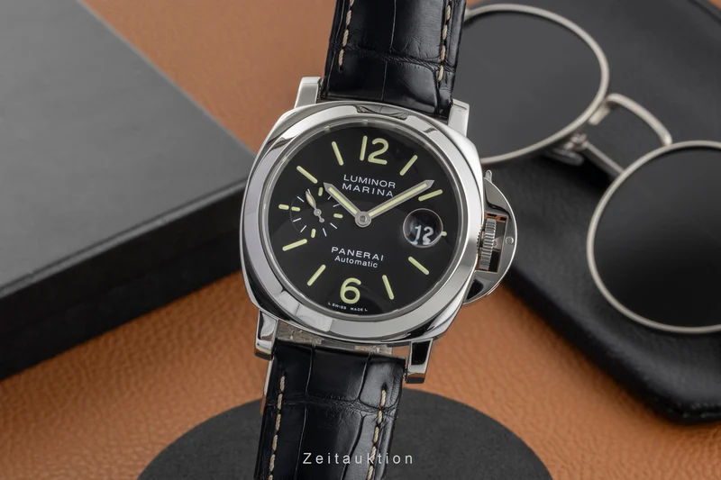 Panerai Luminor Marina steel automatic men's watch PAM00104 LP: 9200EUR [2603761]