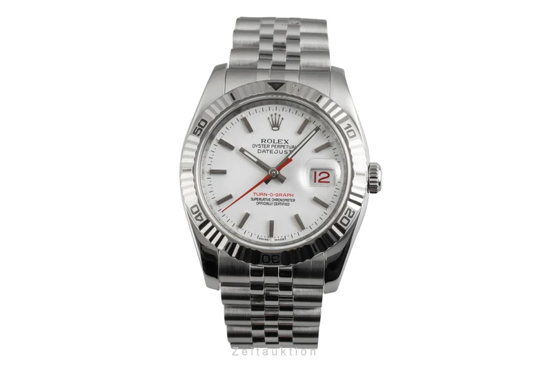 Rolex Datejust Turn-O-Graph steel / white gold automatic men's watch 116264 [2603363]