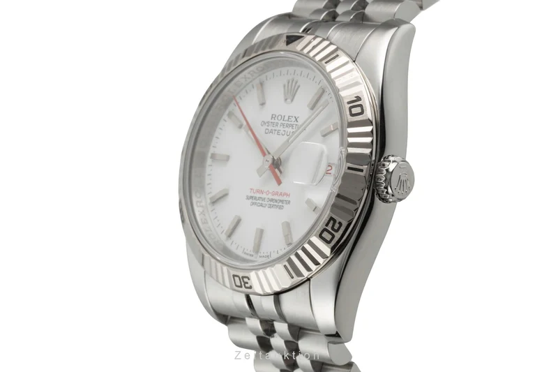 Rolex Datejust Turn-O-Graph steel / white gold automatic men's watch 116264 [2603363]