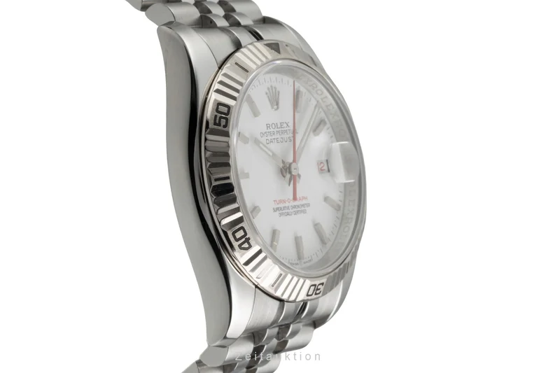 Rolex Datejust Turn-O-Graph steel / white gold automatic men's watch 116264 [2603363]