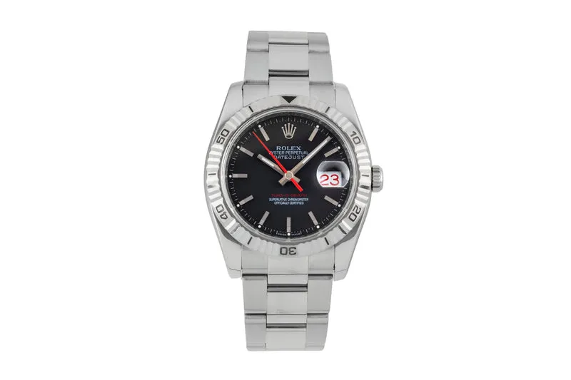 Rolex Datejust Turn-O-Graph steel / white gold automatic men's watch 116264 [2602817]