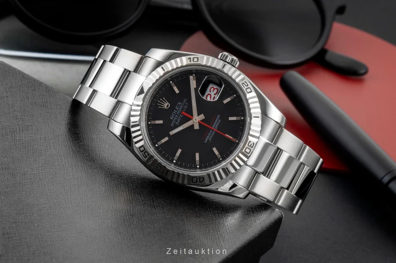 Rolex Datejust Turn-O-Graph steel / white gold automatic men's watch 116264 [2602817]