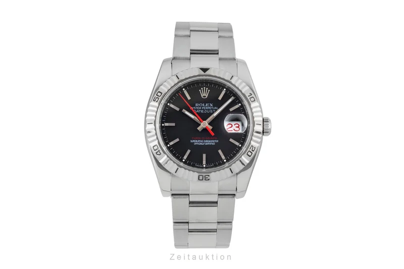 Rolex Datejust Turn-O-Graph steel / white gold automatic men's watch 116264 [2602817]