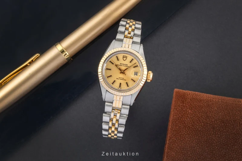 Tudor Princess Oysterdate steel / gold automatic women's watch 92413 Vintage [2602609]