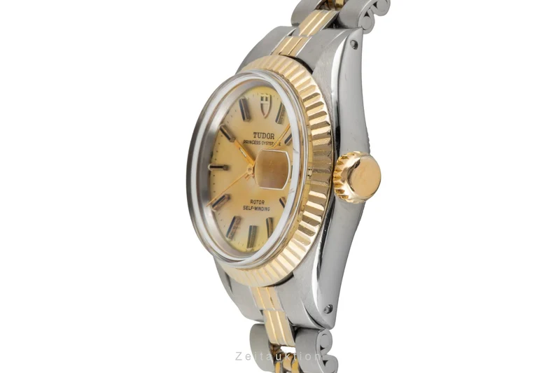 Tudor Princess Oysterdate steel / gold automatic women's watch 92413 Vintage [2602609]