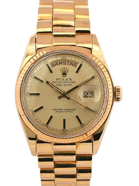 Rolex Day-Date Gelbgold 1803 Champagner