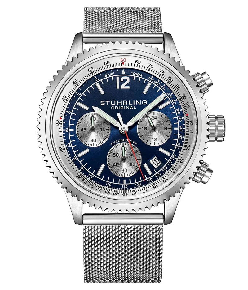 Stührling Turbine 4015 44mm Chronograph
