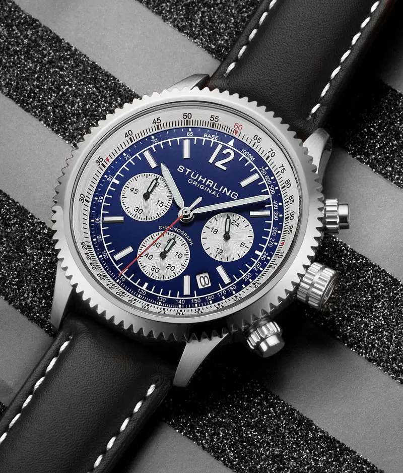 Stührling Turbine 4015 44mm Chronograph