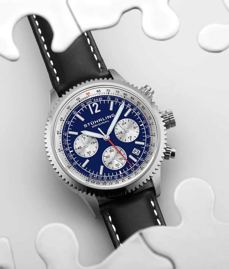 Stührling Turbine 4015 44mm Chronograph