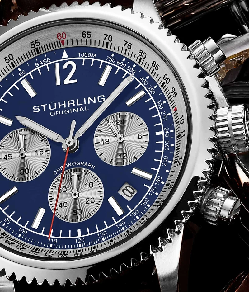 Stührling Turbine 4015 44mm Chronograph