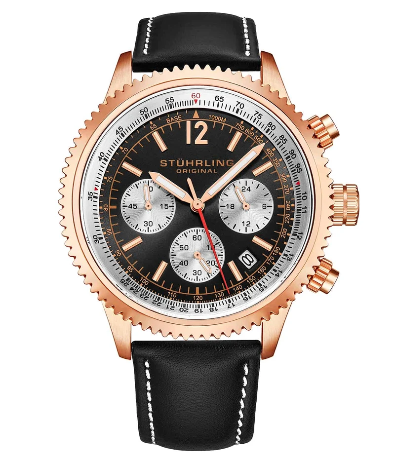 Stührling Turbine 4015 44mm Chronograph